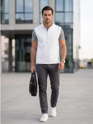 Vestă softshell pentru bărbați MALFINI VISION 517 ALB