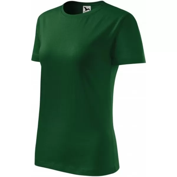  Tricou pentru femei MALFINI CLASSIC NEW 133 VERDE STICLA 