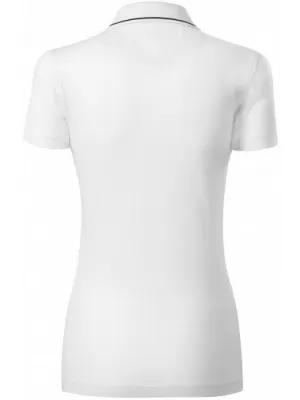 Tricou de damă cu guler MALFINI PREMIUM GRAND 269 ALB