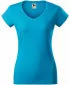 Tricou pentru femei MALFINI FIT V-NECK 162 TURCOAZ