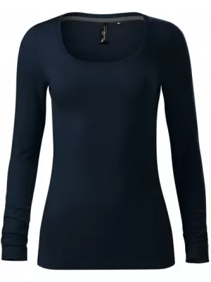 Tricou de damă cu mâneci lungi MALFINI PREMIUM BRAVE 156 ALBASTRU MARIN