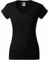 Tricou pentru femei MALFINI FIT V-NECK 162 NEGRU