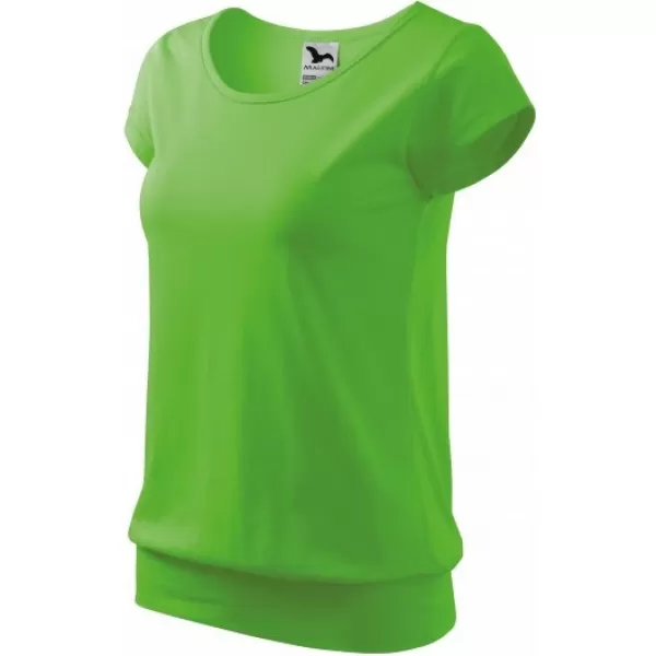  Tricou pentru femei MALFINI CITY 120 VERDE MĂR 