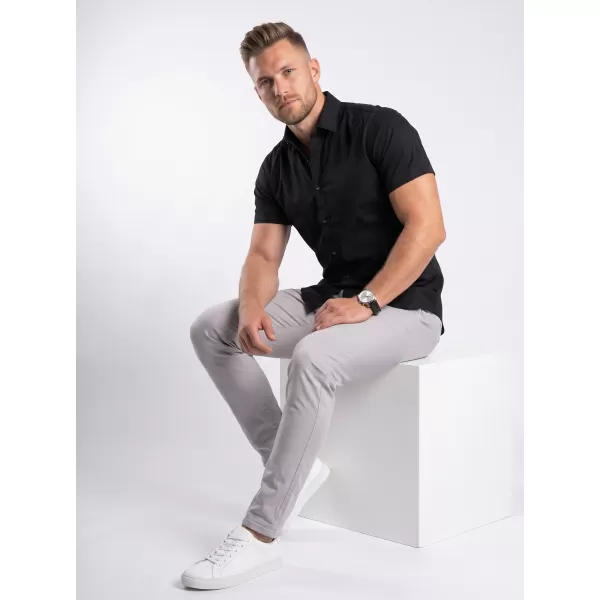  Cămașă pentru bărbați cu mâneci scurte MALFINI PREMIUM FLASH 260 NEGRU 
