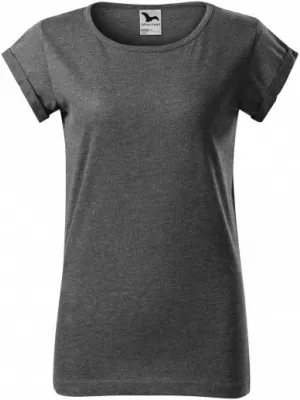 Tricou de damă MALFINI FUSION 164 EVIDENȚIERE NEAGRĂ