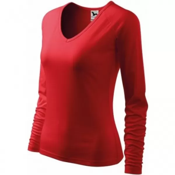  Tricou de damă cu mâneci lungi MALFINI ELEGANCE 127 ROŞU 