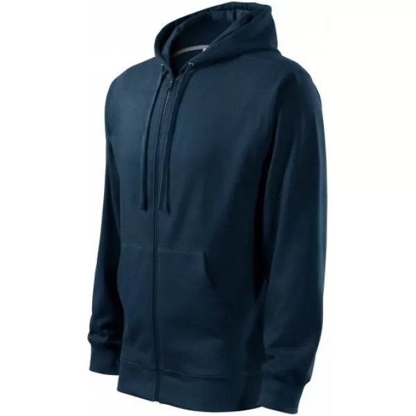  Hanorac pentru bărbați MALFINI TRENDY ZIPPER 410 ALBASTRU MARIN 