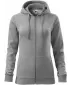 Hanorac de dama MALFINI TRENDY ZIPPER 411 EVIDENȚIERI GRI ÎNCHIS