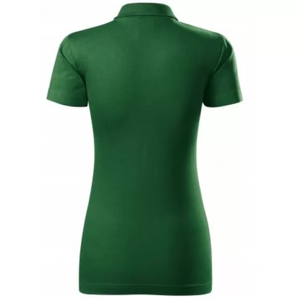  Tricou de damă cu guler MALFINI SINGLE J. 223 VERDE STICLA 