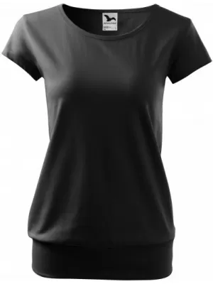 Tricou pentru femei MALFINI CITY 120 NEGRU