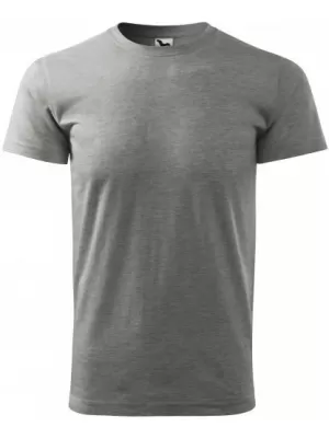 Tricou pentru bărbați MALFINI HEAVY NEW 137 EVIDENȚIERI GRI ÎNCHIS