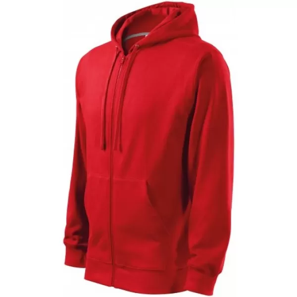  Hanorac pentru bărbați MALFINI TRENDY ZIPPER 410 ROŞU 