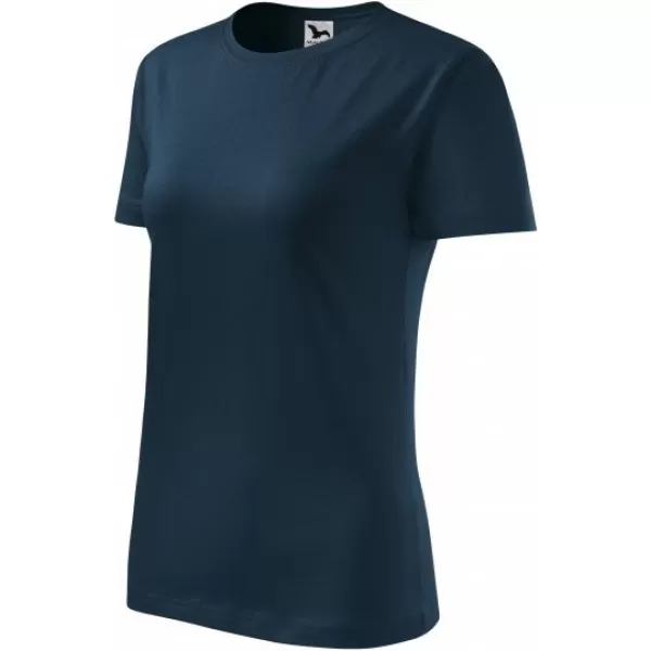  Tricou pentru femei MALFINI CLASSIC NEW 133 ALBASTRU MARIN 
