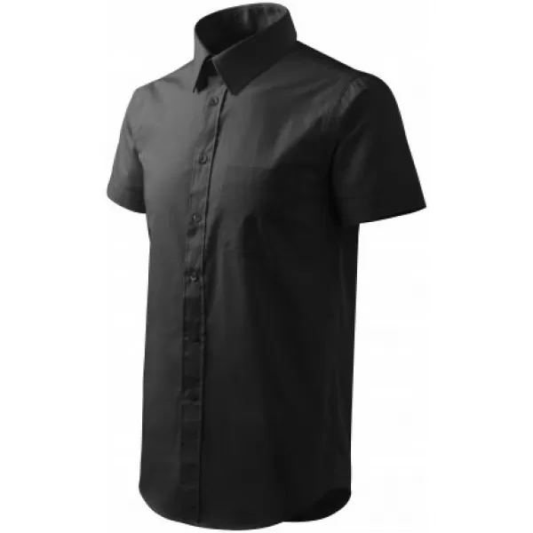  Cămașă pentru bărbați cu mâneci scurte MALFINI CHIC 207 NEGRU 
