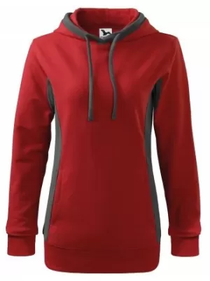 Hanorac de dama MALFINI KANGAROO 408 ROŞU