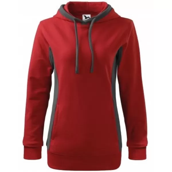  Hanorac de dama MALFINI KANGAROO 408 ROŞU 