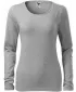 Tricou de damă cu mâneci lungi MALFINI SLIM 139 EVIDENȚIERI GRI ÎNCHIS