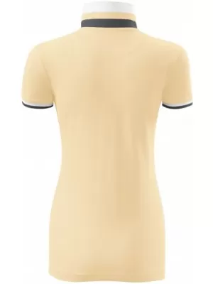 Tricou de damă cu guler MALFINI PREMIUM COLLAR UP 257 VANILIE BOURBON