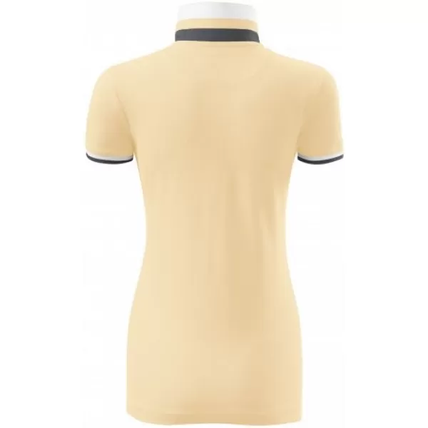  Tricou de damă cu guler MALFINI PREMIUM COLLAR UP 257 VANILIE BOURBON 