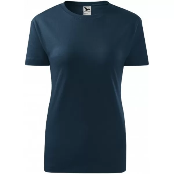  Tricou pentru femei MALFINI CLASSIC NEW 133 ALBASTRU MARIN 