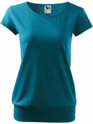 Tricou pentru femei MALFINI CITY 120 TURCOAZ ÎNCHIS