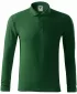 Tricou pentru bărbați cu mâneci lungi și guler MALFINI PIQUE POLO LS 221 VERDE STICLA
