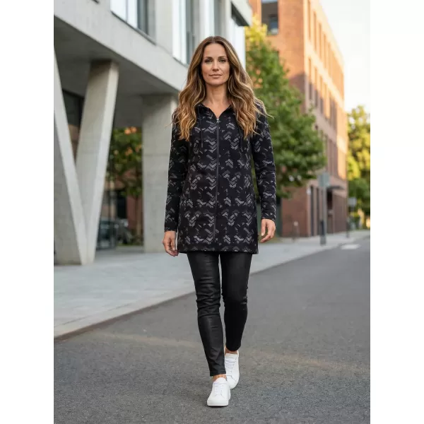  Hanorac prelungit dama ALTISPORT OCHIENA LSWS296 NEGRU 