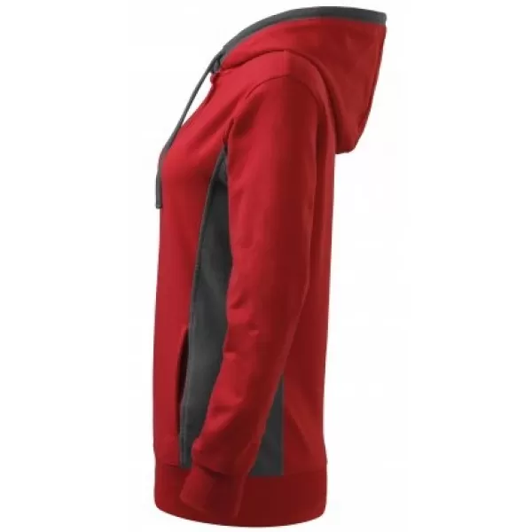  Hanorac de dama MALFINI KANGAROO 408 ROŞU 