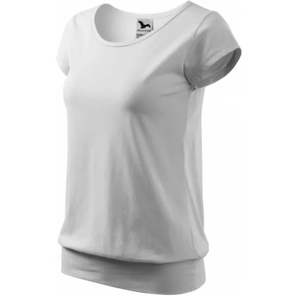  Tricou pentru femei MALFINI CITY 120 ALB 