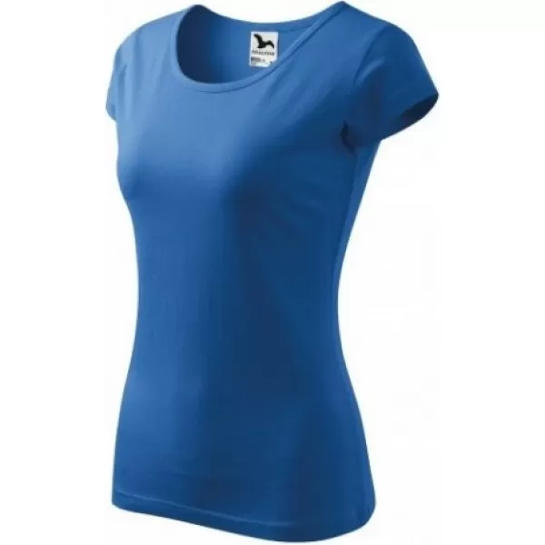  Tricou pentru femei MALFINI PURE 122 ALBASTRU AZURIU 