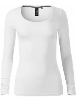 Tricou de damă cu mâneci lungi MALFINI PREMIUM BRAVE 156 ALB