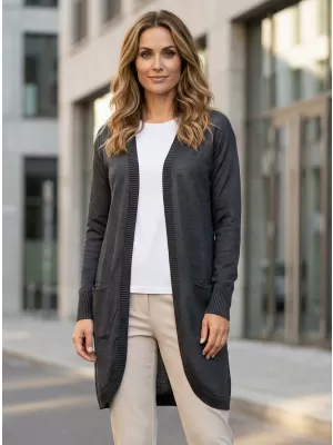 Cardigan de damă ALTISPORT DIARA LPLS088 GRI