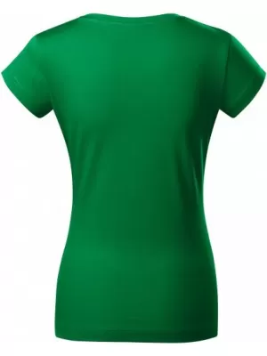 Tricou pentru femei MALFINI FIT V-NECK 162 VERDE MEDIU