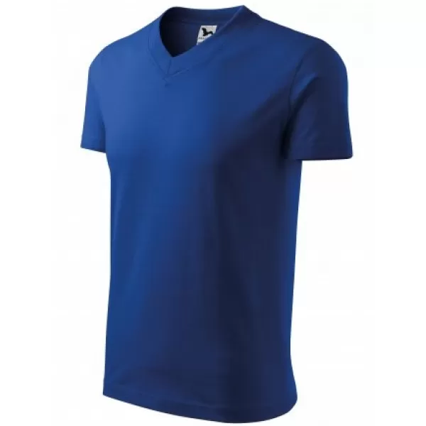  Tricou pentru bărbați MALFINI V-NECK 102 ALBASTRU REGAL 