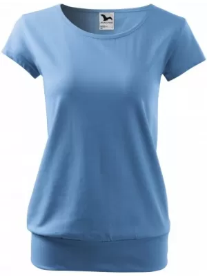 Tricou pentru femei MALFINI CITY 120 ALBASTRU CERUL