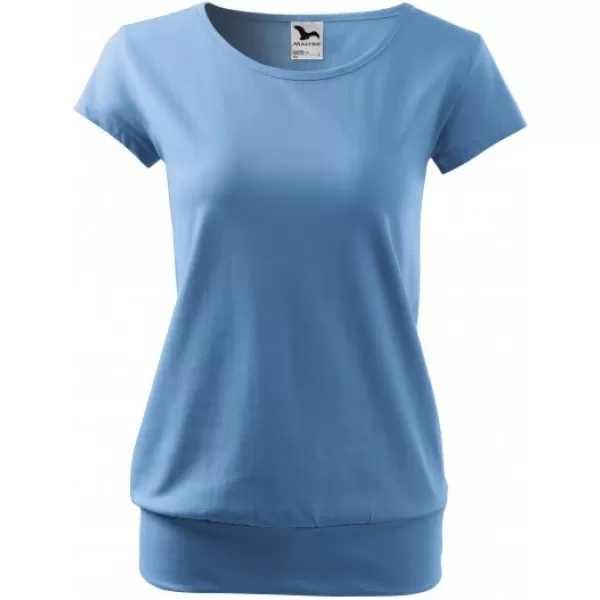 Tricou pentru femei MALFINI CITY 120 ALBASTRU CERUL 