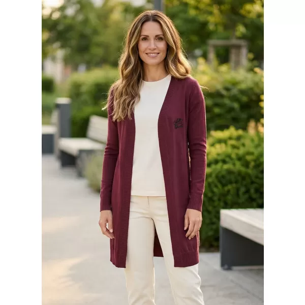  Cardigan de damă ALTISPORT WEINA LPLS090 BURGUNDIA 