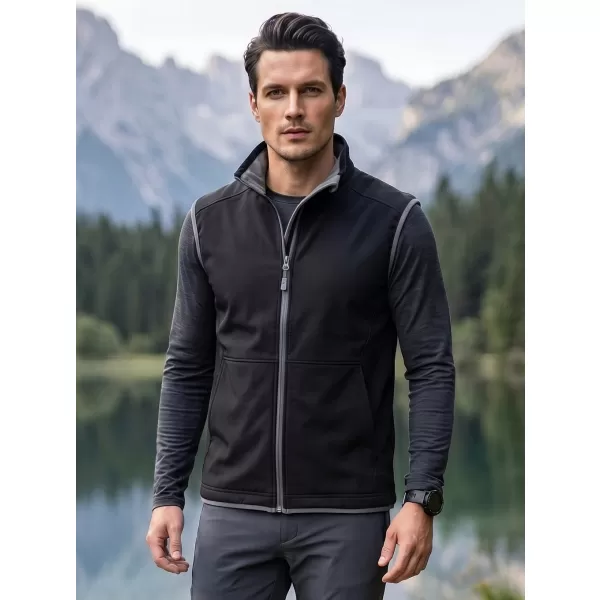  Vestă softshell pentru bărbați MALFINI VISION 517 NEGRU 