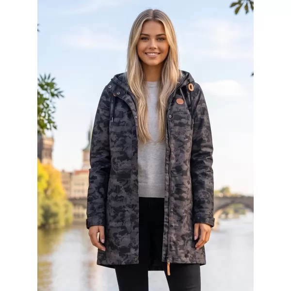  Palton de femei ALTISPORT SEBLA LCTS142 NEGRU 
