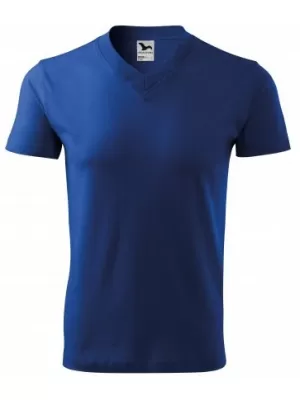 Tricou pentru bărbați MALFINI V-NECK 102 ALBASTRU REGAL