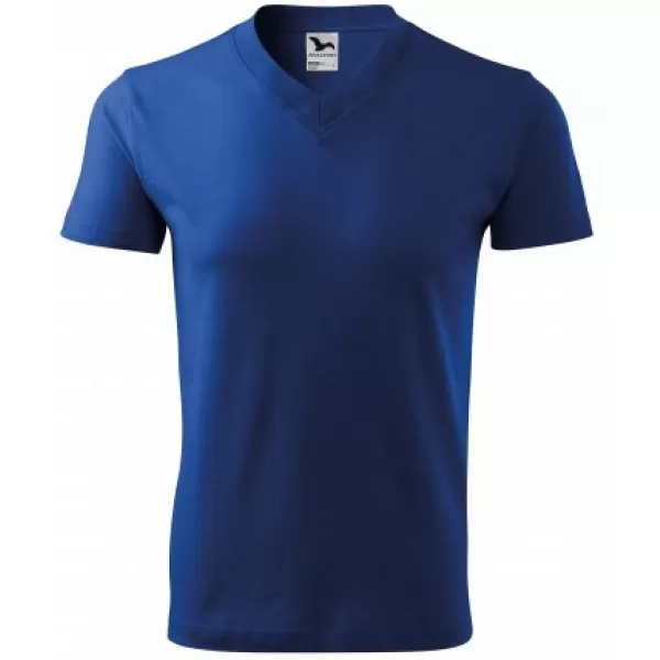  Tricou pentru bărbați MALFINI V-NECK 102 ALBASTRU REGAL 