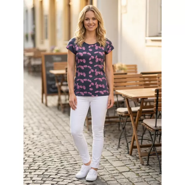  Tricou pentru femei ALTISPORT ZELA LTSS702 ALBASTRU INCHIS 