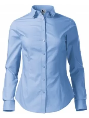 Cămașă de damă cu mâneci lungi MALFINI STYLE LS 229 ALBASTRU CERUL