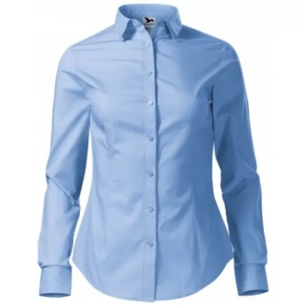  Cămașă de damă cu mâneci lungi MALFINI STYLE LS 229 ALBASTRU CERUL 