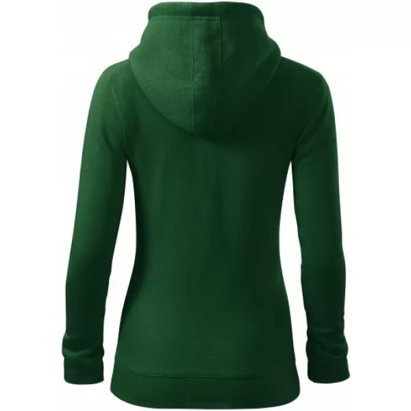  Hanorac de dama MALFINI TRENDY ZIPPER 411 VERDE STICLA 