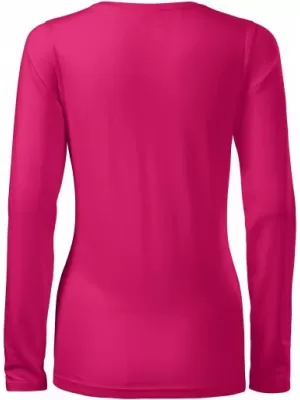 Tricou de damă cu mâneci lungi MALFINI SLIM 139 ZMEURĂ