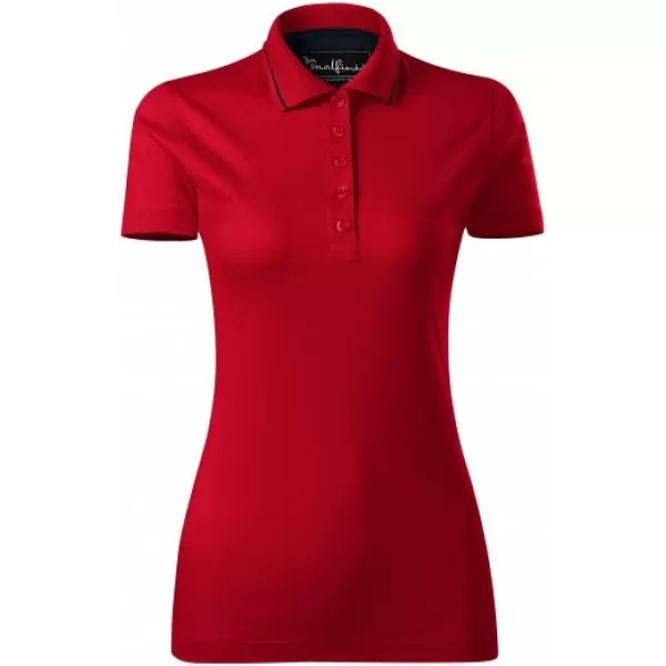  Tricou de damă cu guler MALFINI PREMIUM GRAND 269 FORMULA ROSIE 