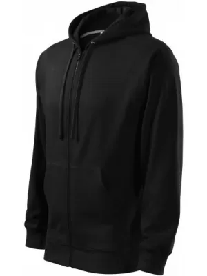 Hanorac pentru bărbați MALFINI TRENDY ZIPPER 410 NEGRU