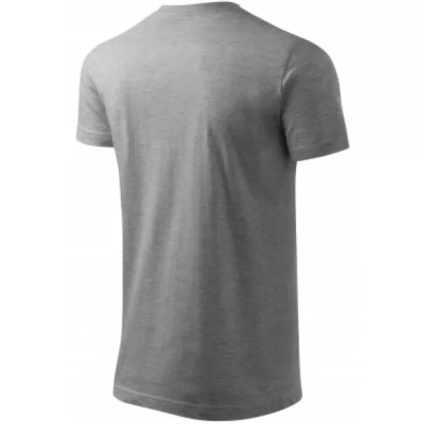  Tricou pentru bărbați MALFINI BASIC 129 EVIDENȚIERI GRI ÎNCHIS 