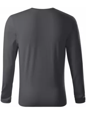Tricou pentru bărbați cu mâneci lungi MALFINI PREMIUM BRAVE 155 ANTRACIT DESCHIS